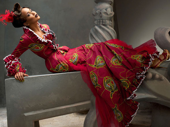 Vlisco's Gallery of Poems- mysterious new fabric collection