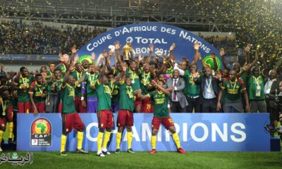 Cameroon Champion of the 2017 Africa Cup of Nations Finals Afcon Final match between Egypt and Cameroon at the Libreville in Gabon on 5 February 2017 ©Samuel Shivambu/BackpagePix