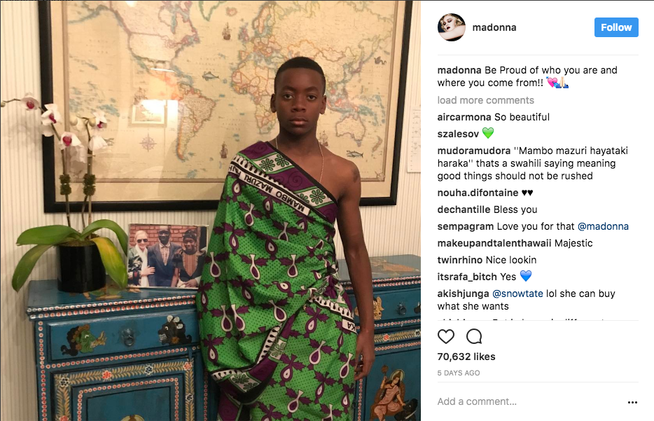 Madonna Says The Cutest Thing To Her Malawian Son On Instagram