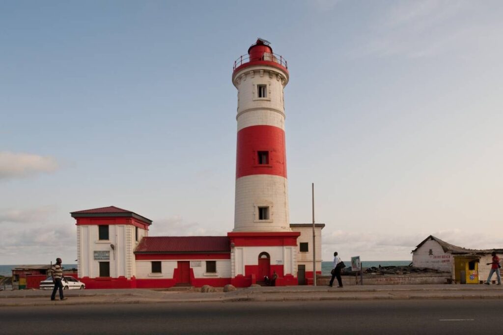 Jamestown Lighthouse is one of the important historic sites in Ghana