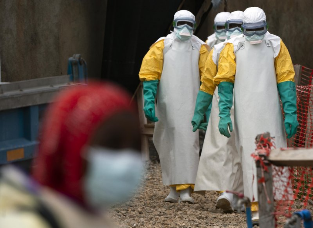 Ebola aid workers in Congo