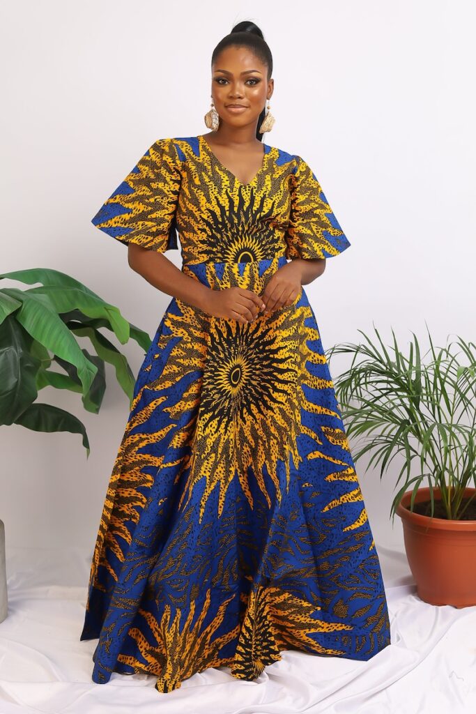 African fabric dress