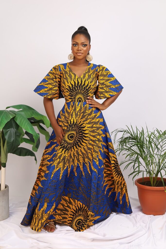 African print dress