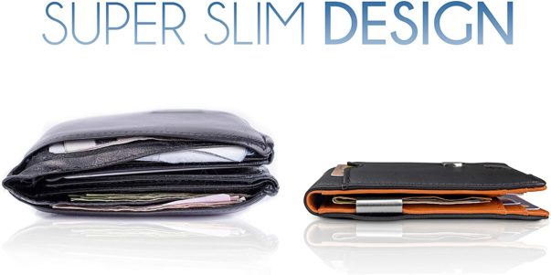 Mens Slim Wallet with Money Clip AUSTIN RFID