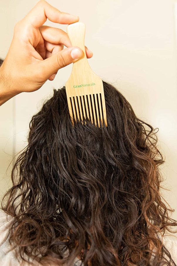 GranNaturals Wooden Comb & Hair Pick