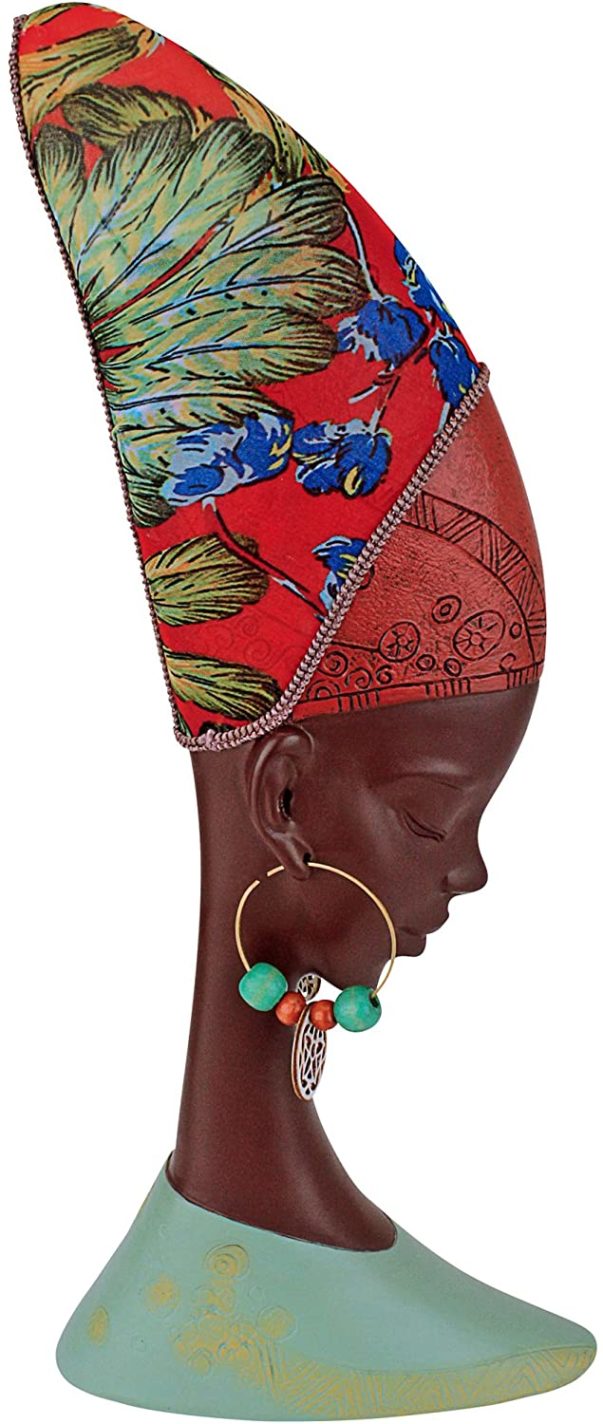 Design Toscano African Gele Headdresses Maiden Sculpture