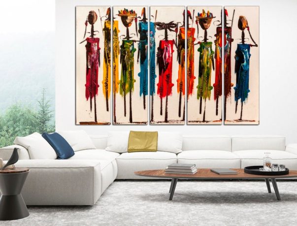 Colorful African Canvas Print