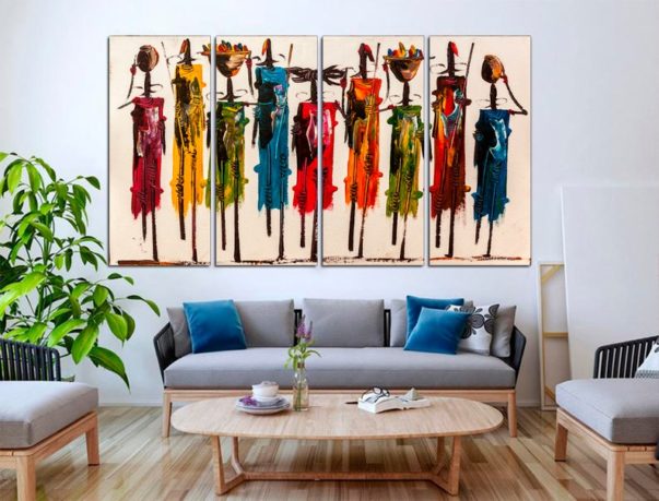 Colorful African Canvas Print