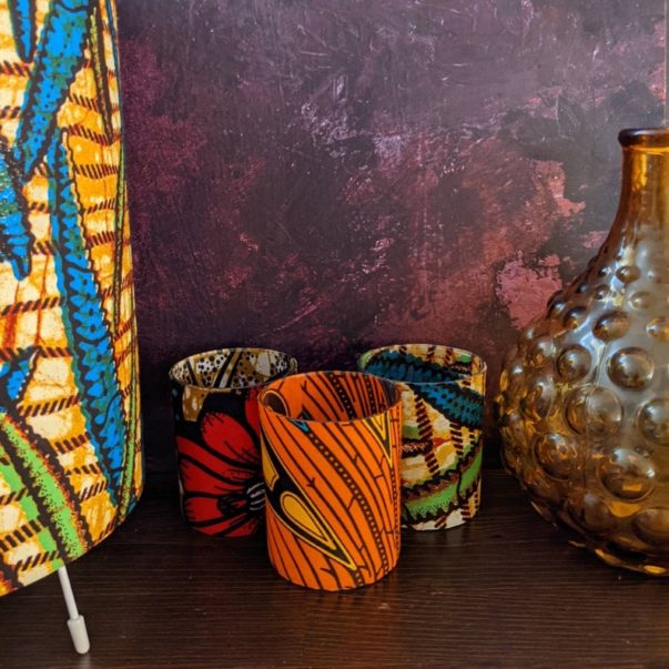 African Candle Holder Set