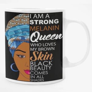 Strong Melanin Black Queen Mug