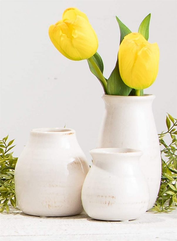 Sullivans Ceramic Vase Set- 3 Small Vases - Image 3