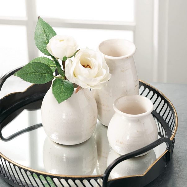 Sullivans Ceramic Vase Set- 3 Small Vases - Image 9