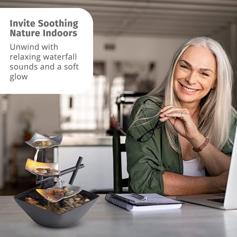 HoMedics Indoor 3Tier Relaxation Tabletop Fountain African Vibes