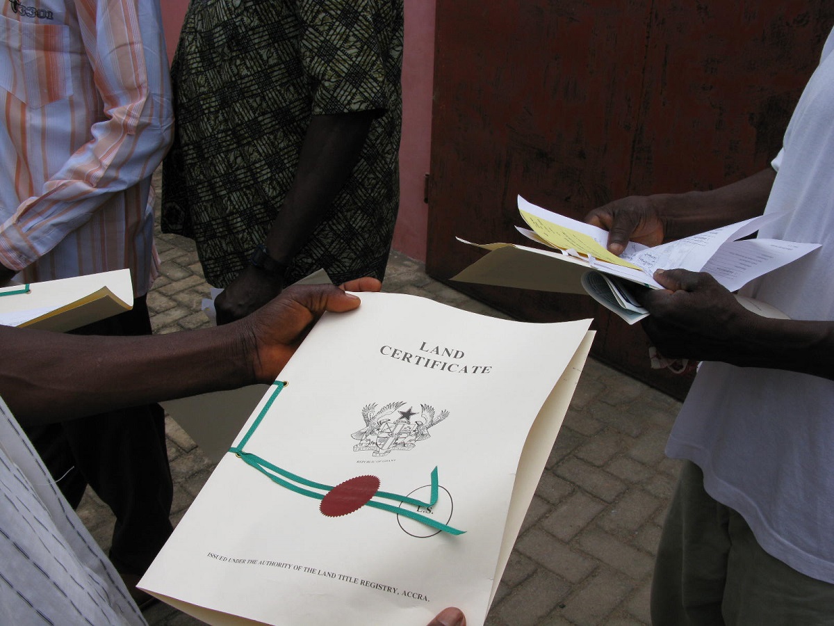 Certificate of land in Ghana