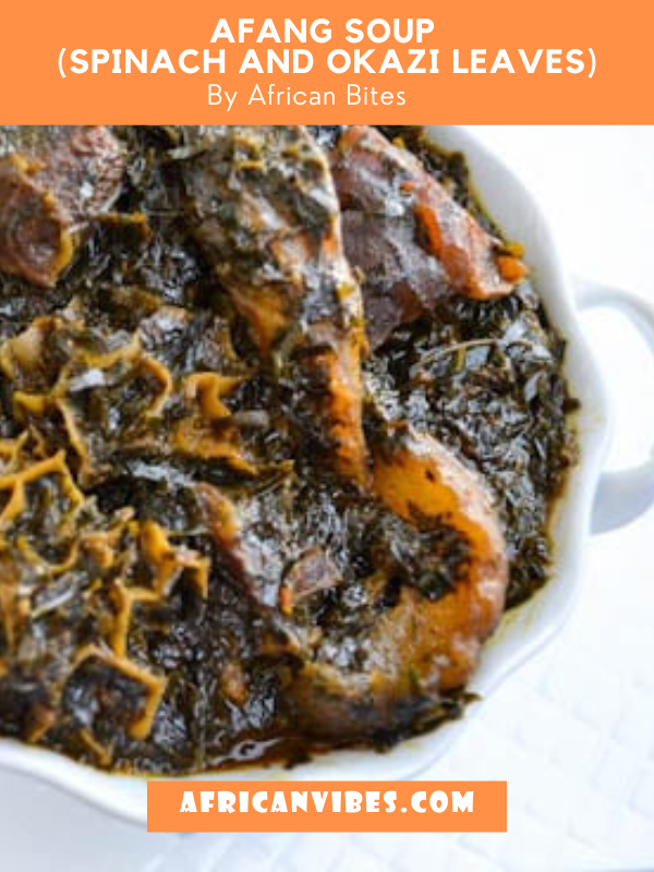 Afang Soup (Spinach And Okazi Leaves) By African Bites