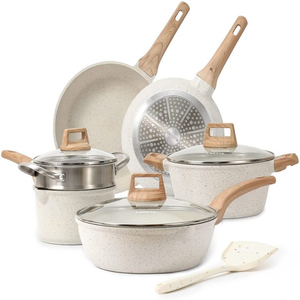 CAROTE Nonstick Granite Cookware Sets