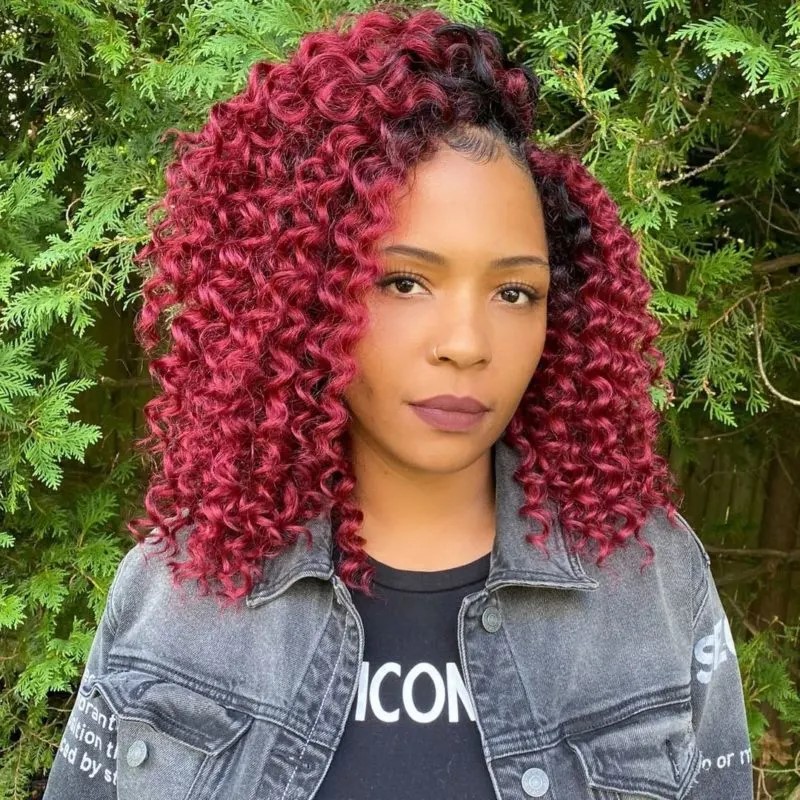 Crochet burgundy waves for the stylish woman (Photo credit: You Probably need a Haircut)