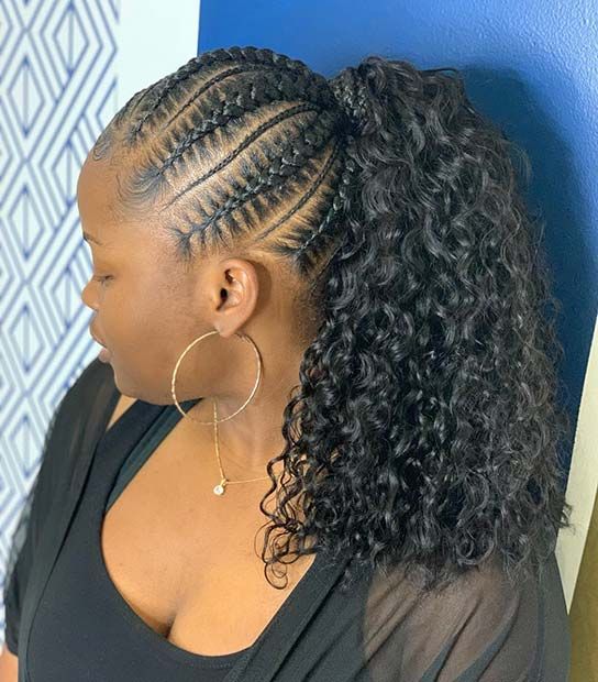 Crochet ponytail hairstyles are always fashionable (Photo credit StayGlam)