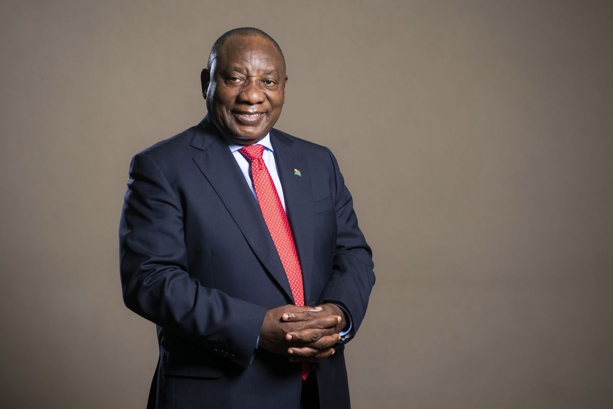 Cyril Ramaphosa, the President of South Africa is leading South Africa's corruption fight (Photo credit Bloomberg)