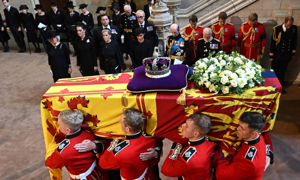 This Proves Not All Africans Hated Queen Elizabeth II 1 The coffin of Queen Elizabeth II during the procession (Photo credit: People)