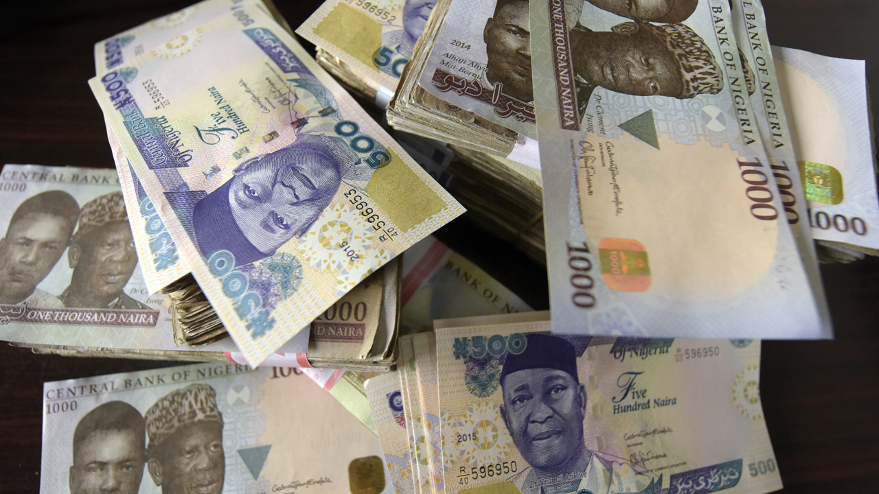 The naira notes affected are the higher denomination N200, N500, and N1,000 notes