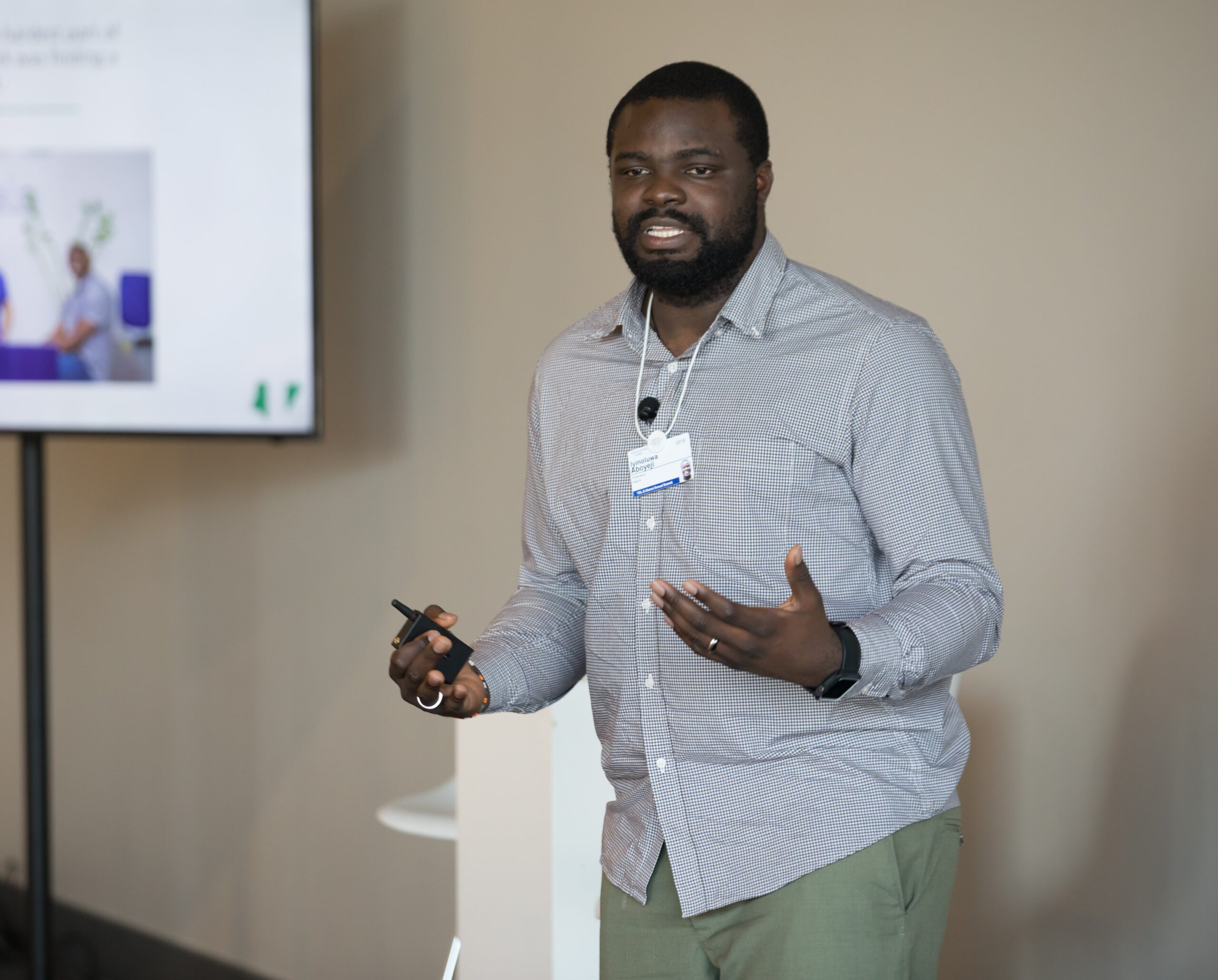 Iyinoluwa Aboyeji, Chief Executive Officer, Flutterwave, Nigeria, at the YGL Alumni Annual Summit 2018. Copyright World Economic Forum / Stephen Porter