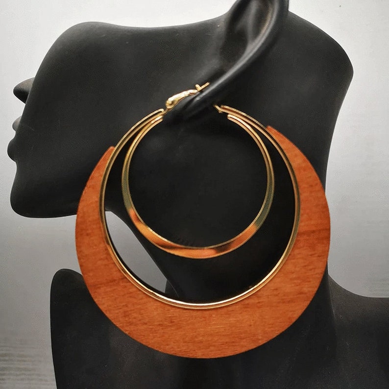 Tribal Wooden Earrings
