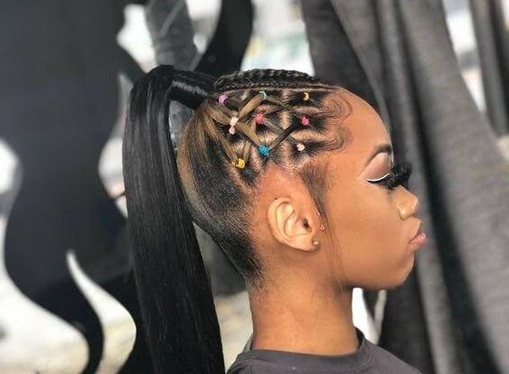 21 Creative Rubber Band Hairstyles You Need To Try Now. - honestlybecca |  Sleek ponytail hairstyles, Weave ponytail hairstyles, High ponytail  hairstyles