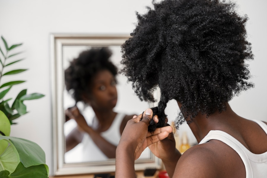 Apply your co-wash conditioner