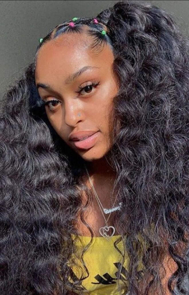  Rubber Band Hairstyle for Wavy Hair