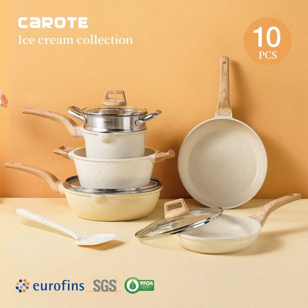 CAROTE Nonstick Granite Cookware Sets - Image 5