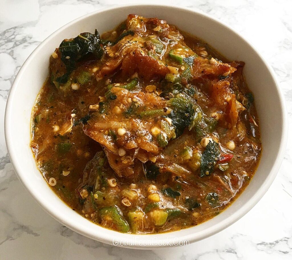 Ogbono Soup With Okro