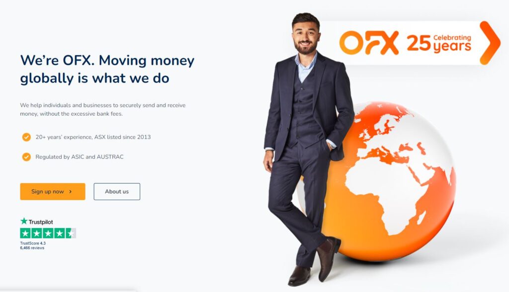 OFX – Best for transfer fee