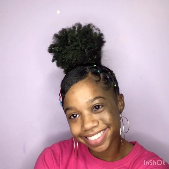 Easy Side Part Rubber Band Hairstyle