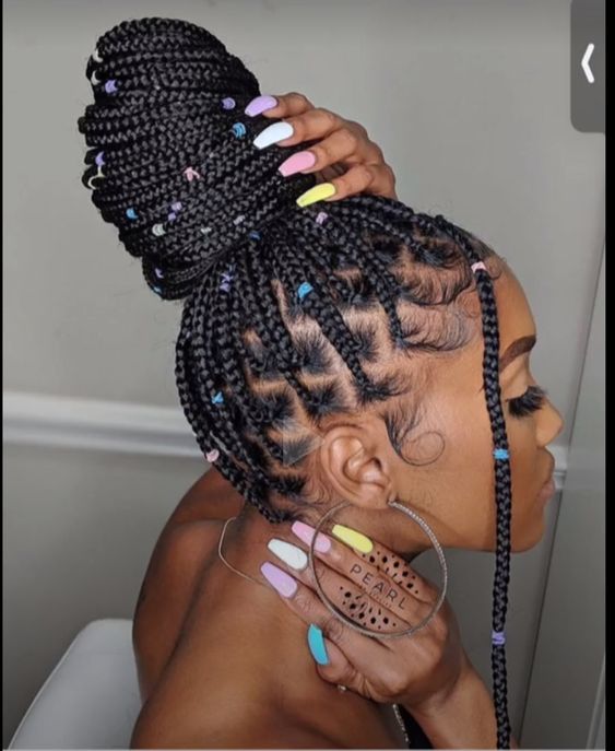 Rubber Band on Braids