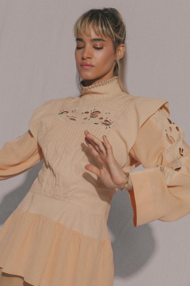 Afronista Spotlight: Did You Know This Famous Hollywood Star Sofia Boutella From Algeria? 7 Sofia Boutella stylish beige top
