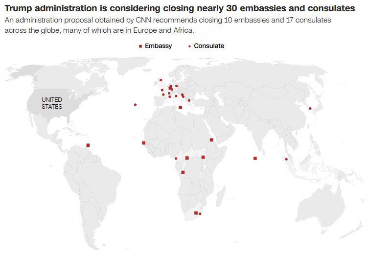 Trump’s Africa Exit: 6 U.S. Embassies to Shut in Africa 2 6 U.S. Embassies to Shut in Africa