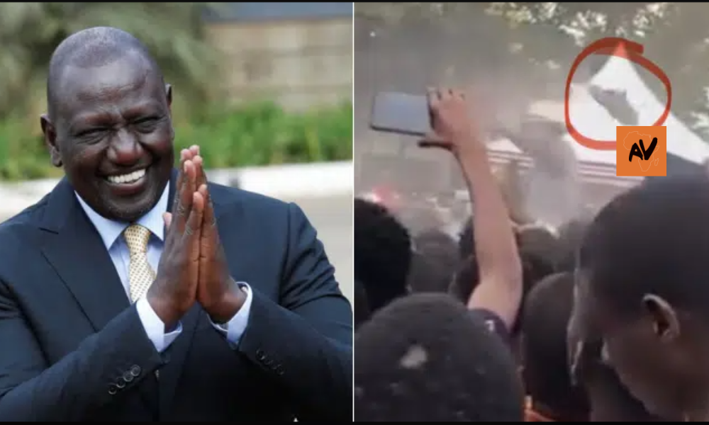 Shoe Thrown at President Ruto: Symbol of Kenya’s Rising Public Frustration? 1 Protester throws shoe at Kenya President Ruto in Migori rally