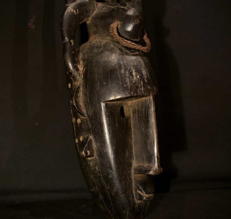 Old Tribally Used Bamana (Bambara) Mask