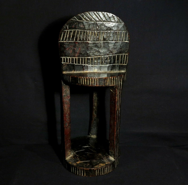 Old Wooden Coffee Pedestal 