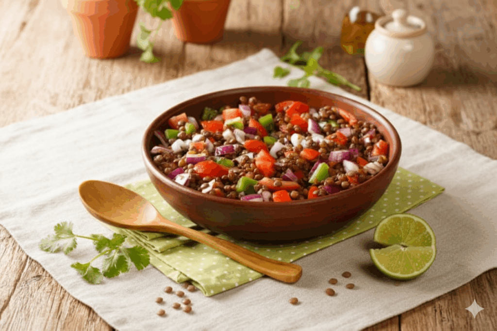 Azifa Ethiopian lentil salad