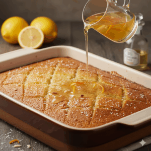 Sweet Semolina Cake - Ravani 1