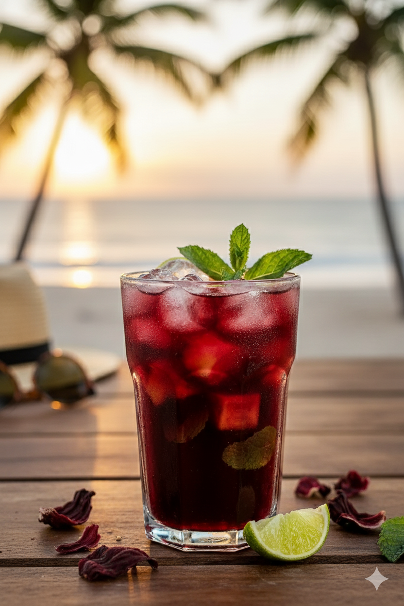 Cameroon Hibiscus Iced Tea with Pineapple (Folere) - African Vibes