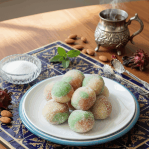 Kaber Ellouz (Tunisian Almond Balls)