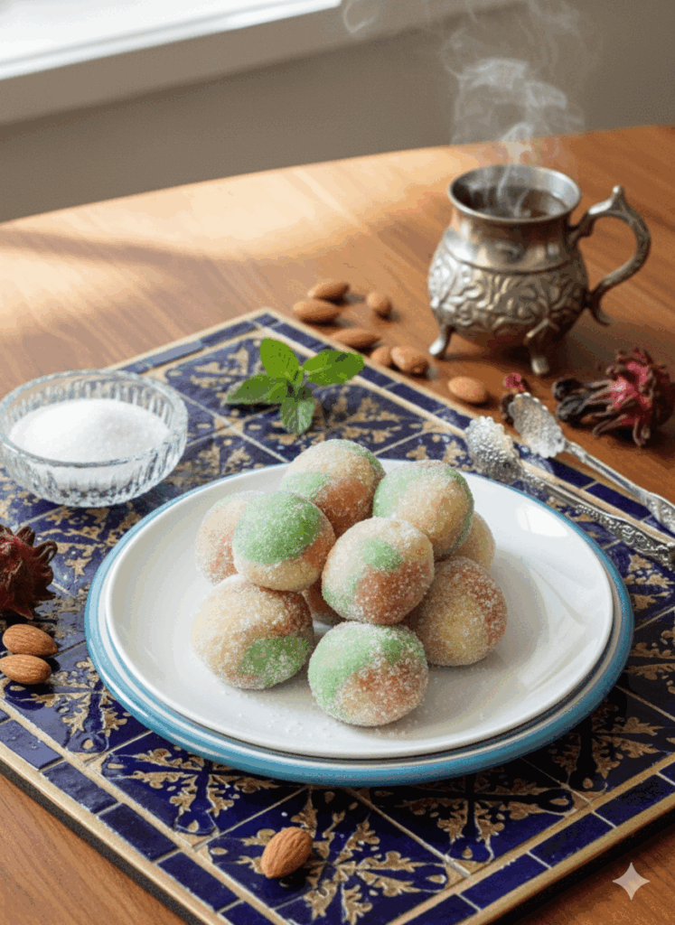 Kaber Ellouz (Tunisian Almond Balls)