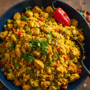 Moroccan-Style Chicken and Vegetable Couscous 1 Chicken and Vegetable Couscous