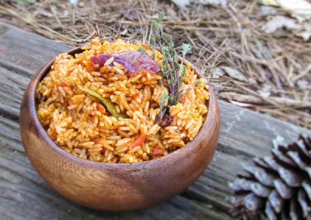 How to Make Party Jollof Rice from Cameroon (Coconut Shrimp)